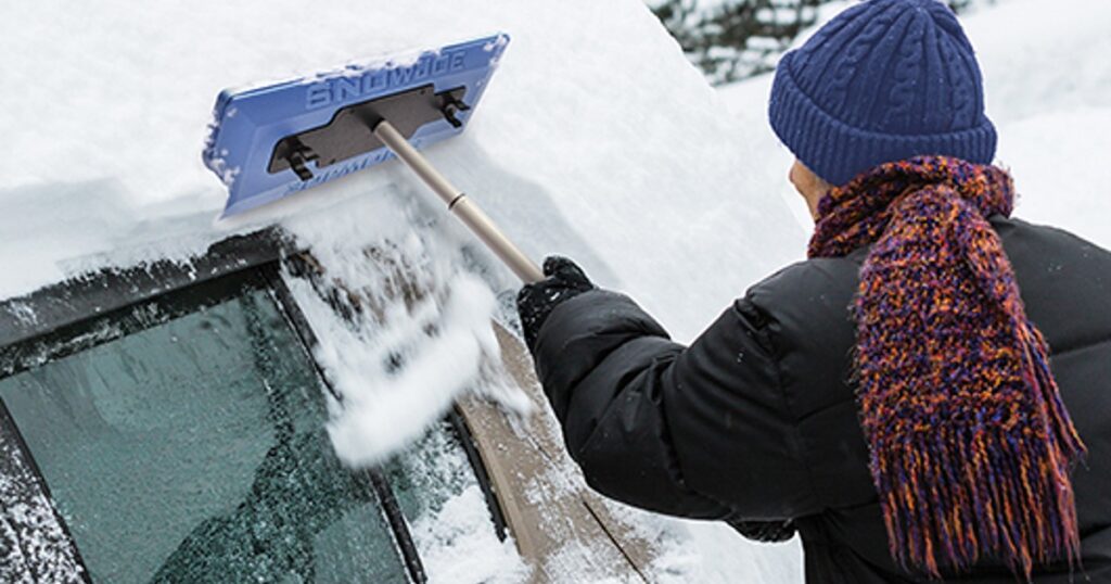 Amazon Snow Joe 2in1 Snow Broom and Ice Scraper Only 9.50 (Reg