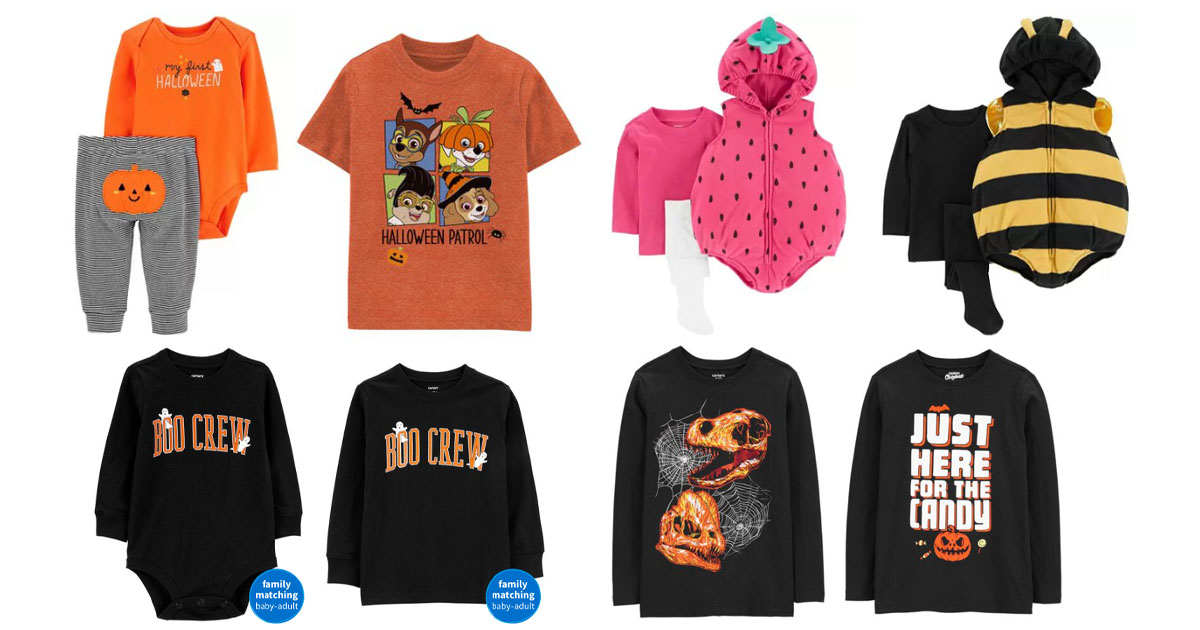 Carter's Halloween Apparel and Costumes for the Family Up to 60 OFF