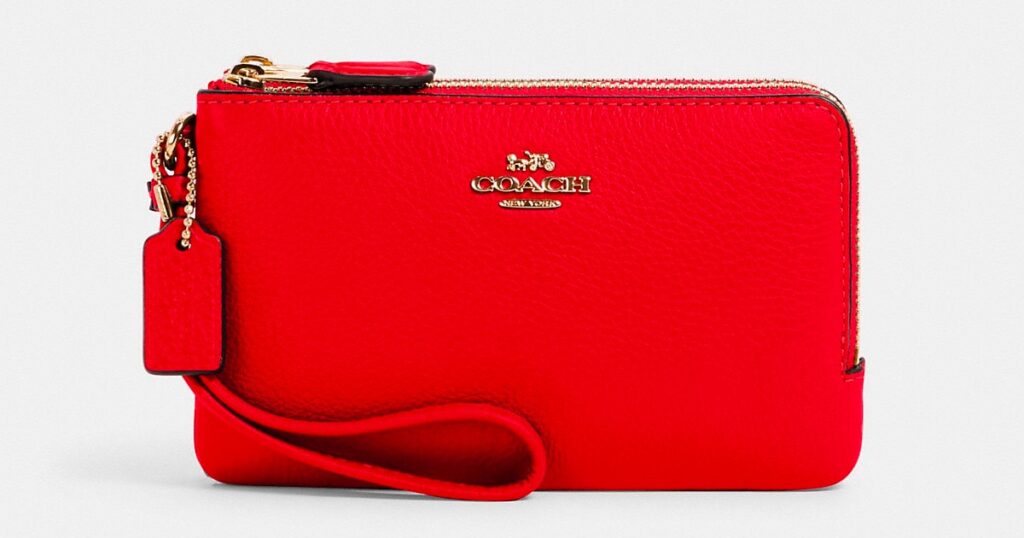 Coach Double Zip Wristlet