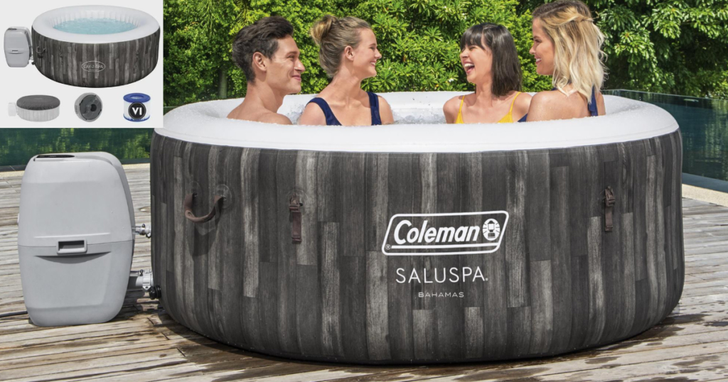Walmart Coleman Bahamas AirJet Inflatable Hot Tub 24 Person, Only