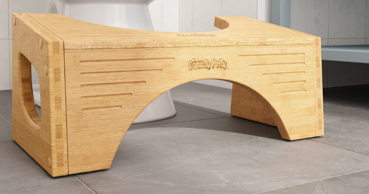 Amazon The Original Squatty Potty in Bamboo Now 25 (Reg. 40) The Freebie Guy®