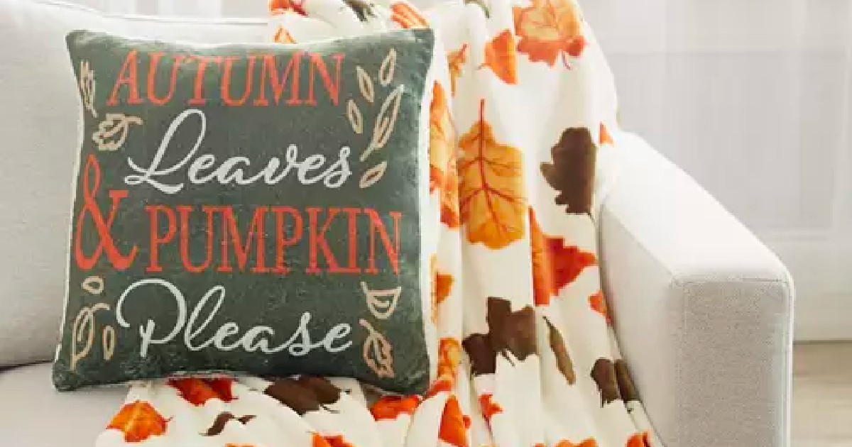Belk Fall Festive Pillow & Throw Sets Only 25 (Reg. 50) The Freebie Guy®