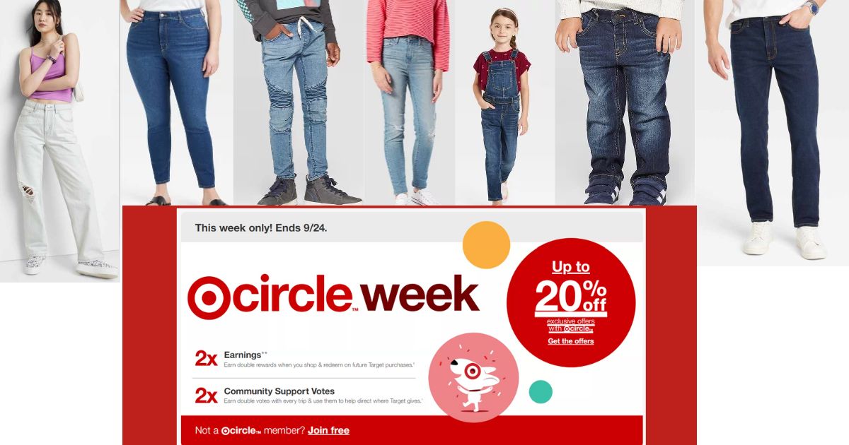Target Circle Week Jeans Deals for the Whole Family! The Freebie Guy®