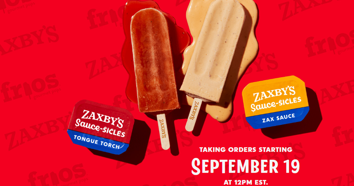 Free Sauce Flavored Popsicles at Zaxby's on September 19th, 2022. The