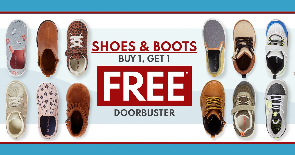 Carter's - Buy One Get One Free Boots and Shoes Through 10/18 - The Freebie  Guy®