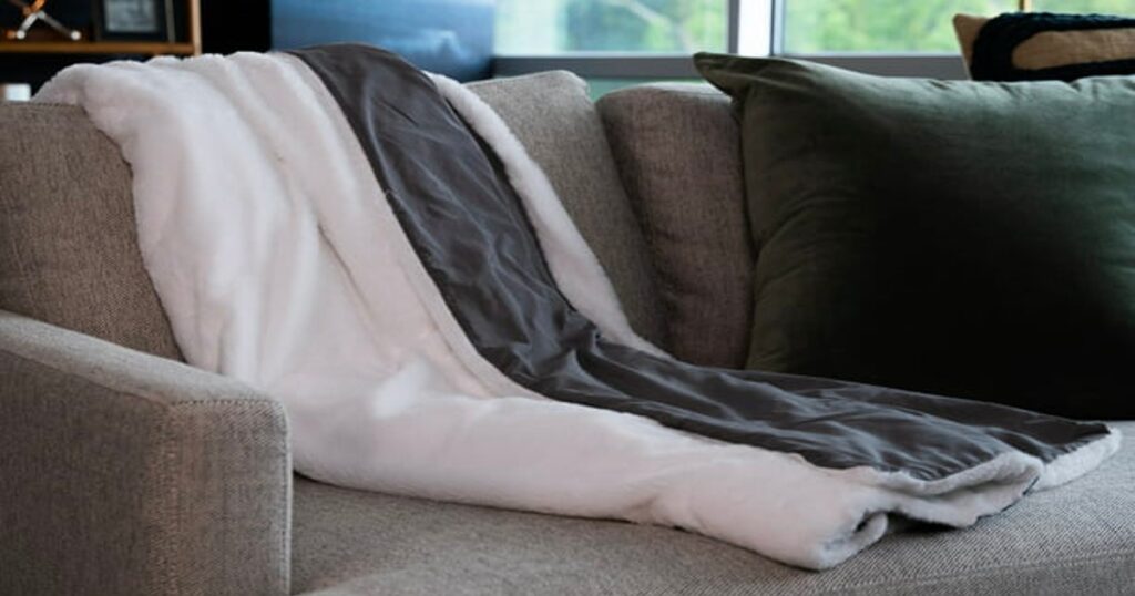 Walmart Tranquility Faux Fur 12lb Weighted Blanket Only 19.98 (Reg