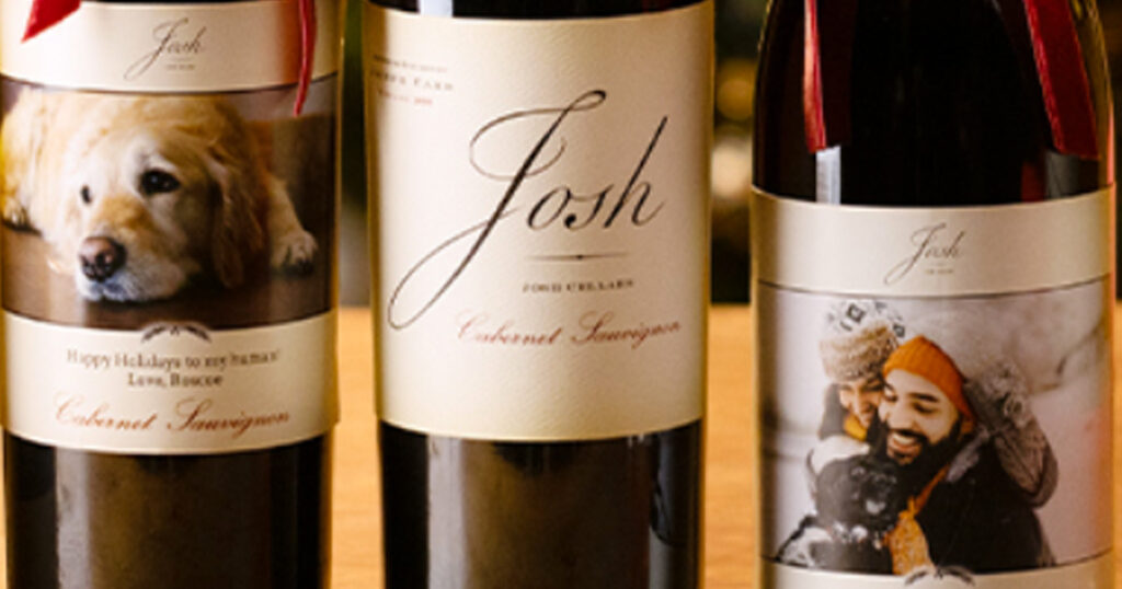 Free josh cellars personalized labels the freebie guy 