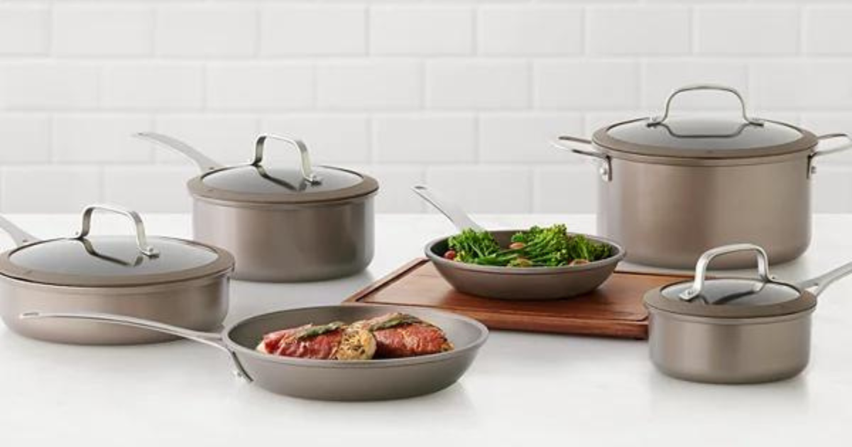 Kohls Food Network™ 10 Pc Textured Titanium Nonstick Cookware Set