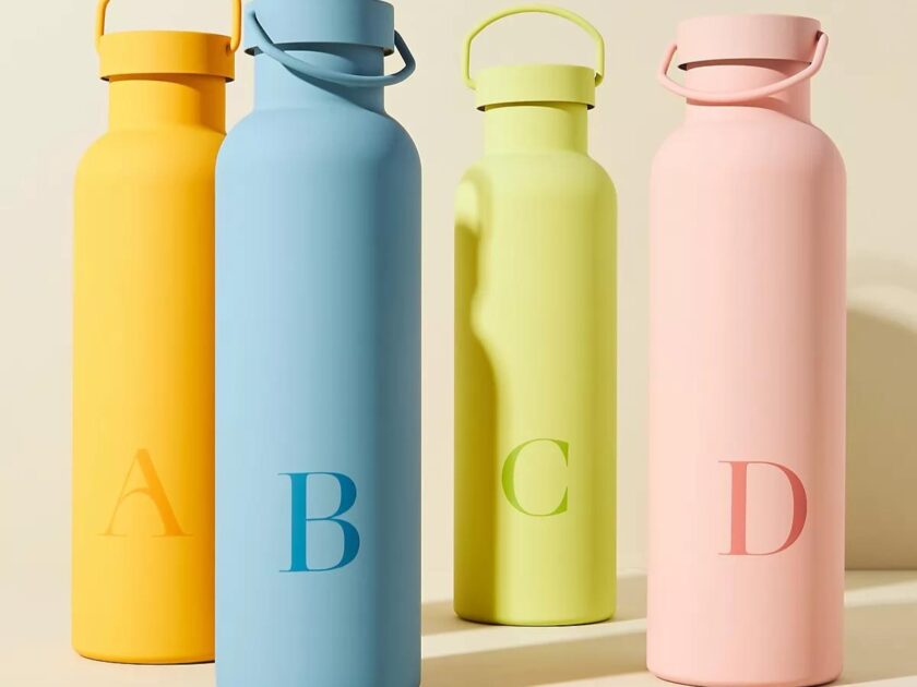 Anthropologie Monogram Water Bottle