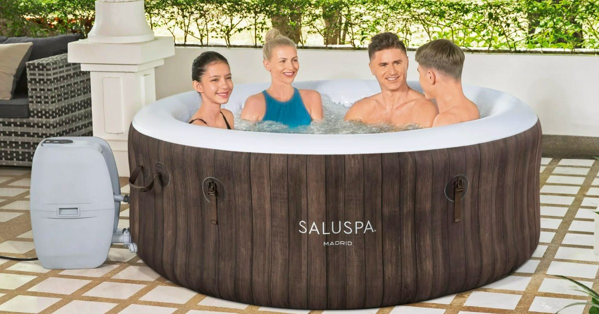 Walmart Bestway SaluSpa Madrid AirJet Inflatable Spa Only 298 The