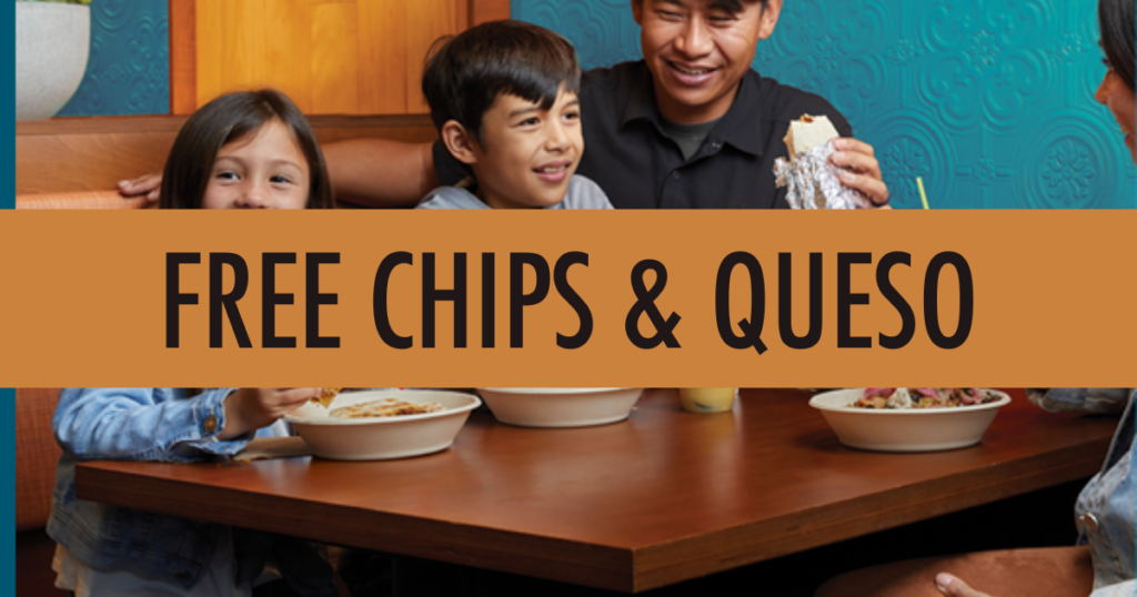 Free Chips & Queso at QDOBA The Freebie Guy®