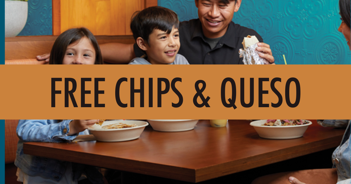 Free Chips & Queso at QDOBA The Freebie Guy® ️️️
