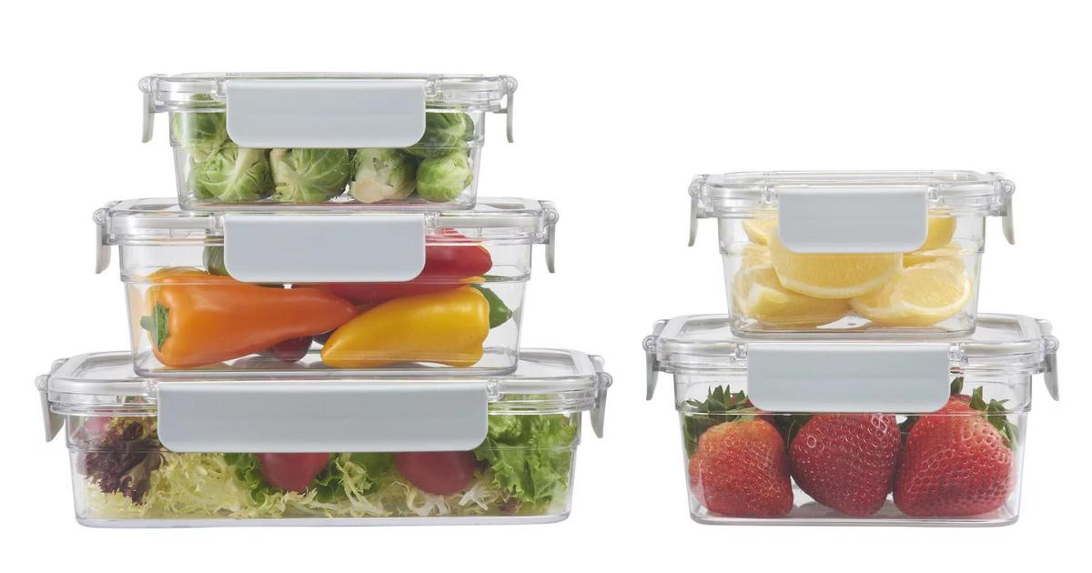 Walmart - Mainstays 5 Pack Tritan Food Storage Container Only $11 - The ...