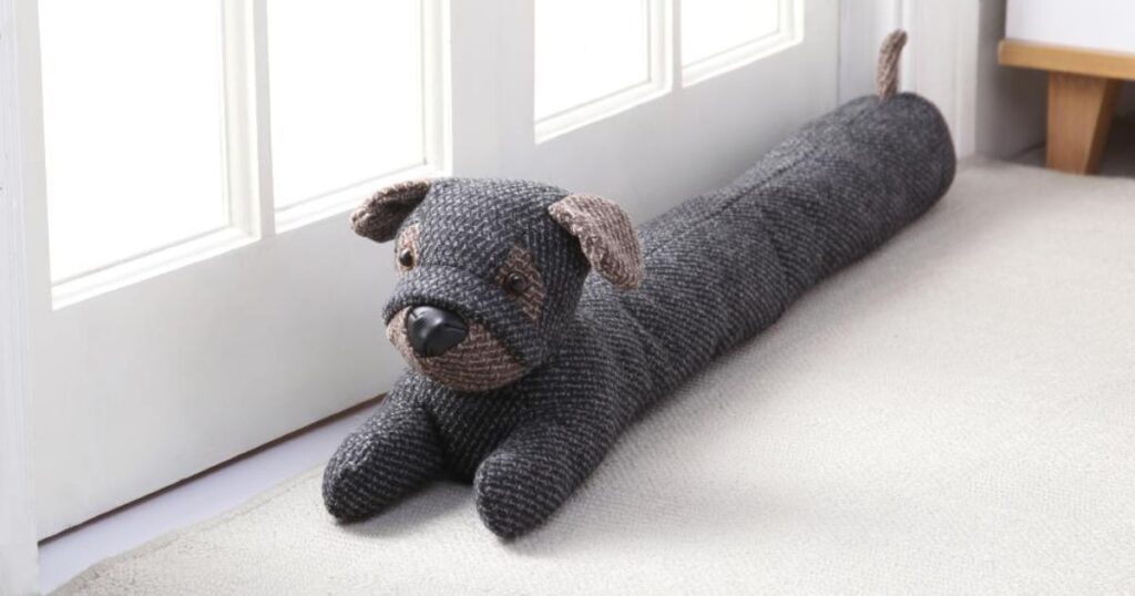 Morgan Home Collection Henry the Herringbone Dog Draft Guard