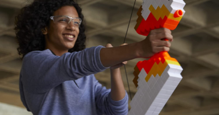 Nerf Minecraft Sabrewing Motorized Blaster Bow