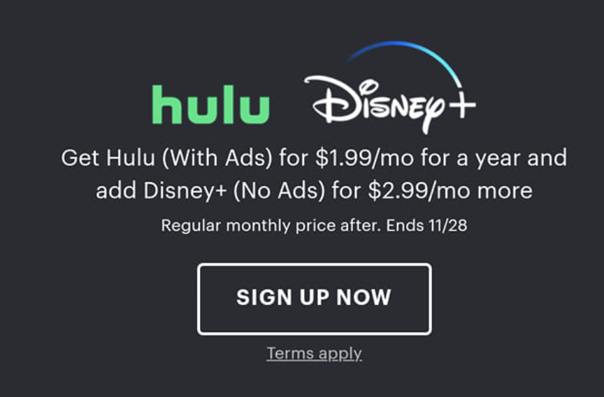 Hulu Black Friday Deal 2022 Only 1 99 Month For 1 Year Best Price