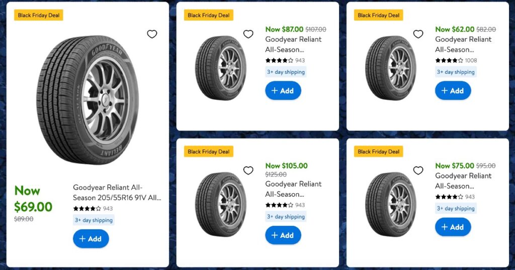 Tire Sale Walmart Tire Center