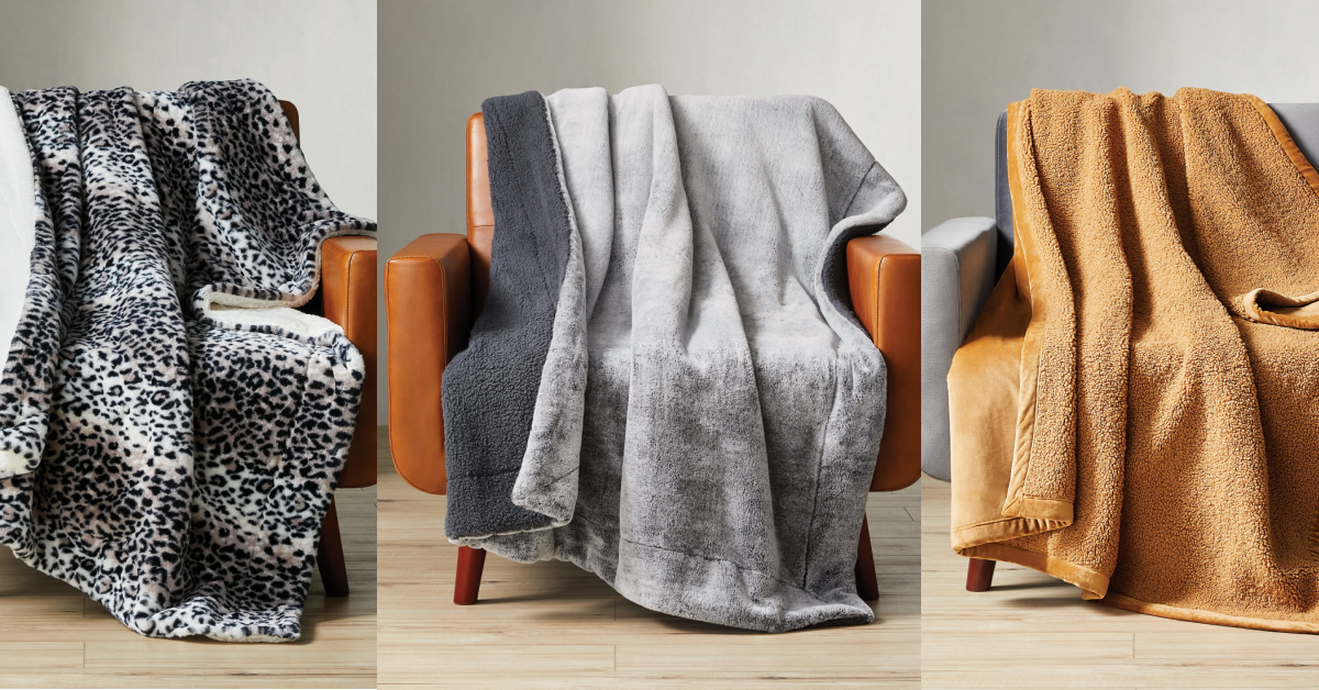 You Will Never Believe These Faux Fur Throw Blankets Came from Walmart