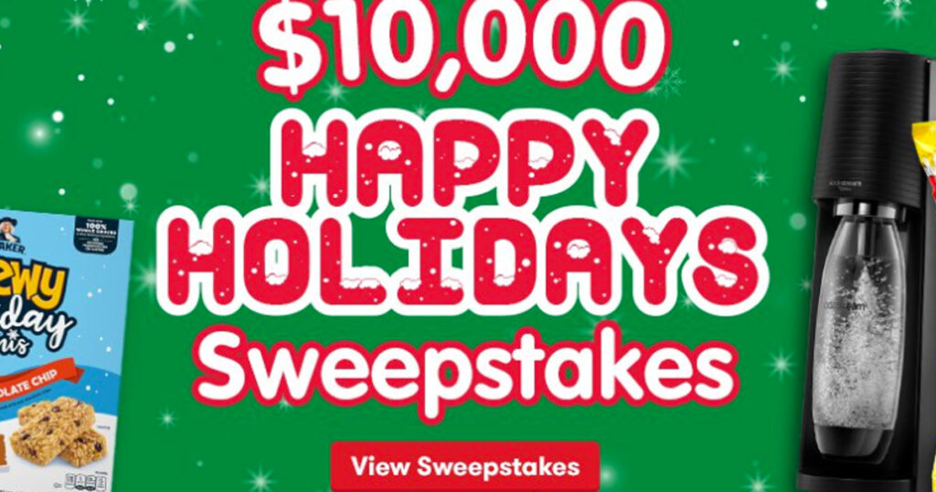 10,000 Happy Holidays Sweepstakes The Freebie Guy®