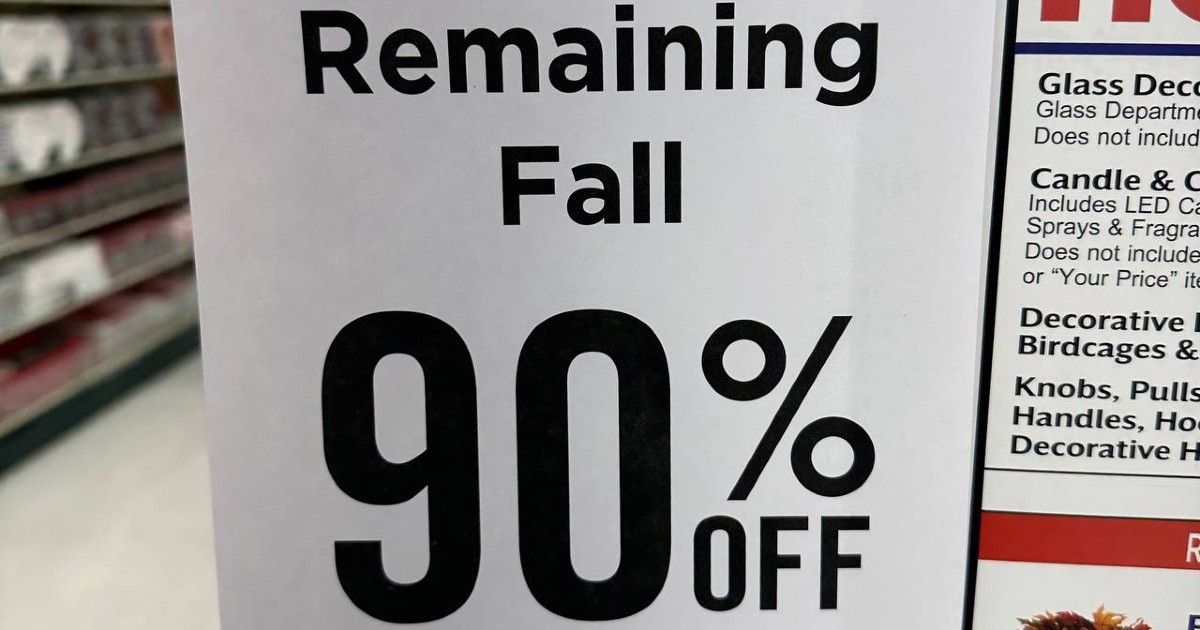 Hobby Lobby 90 Off Fall Clearance The Freebie Guy®