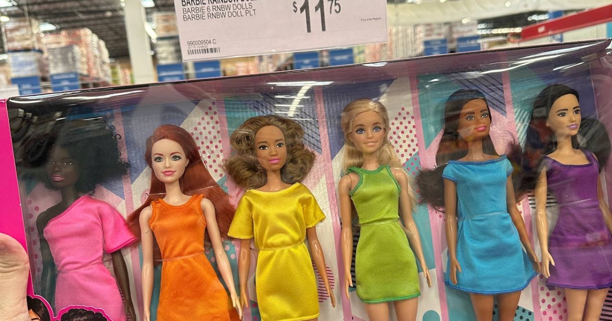 Barbie Rainbow Doll (6 Pack)