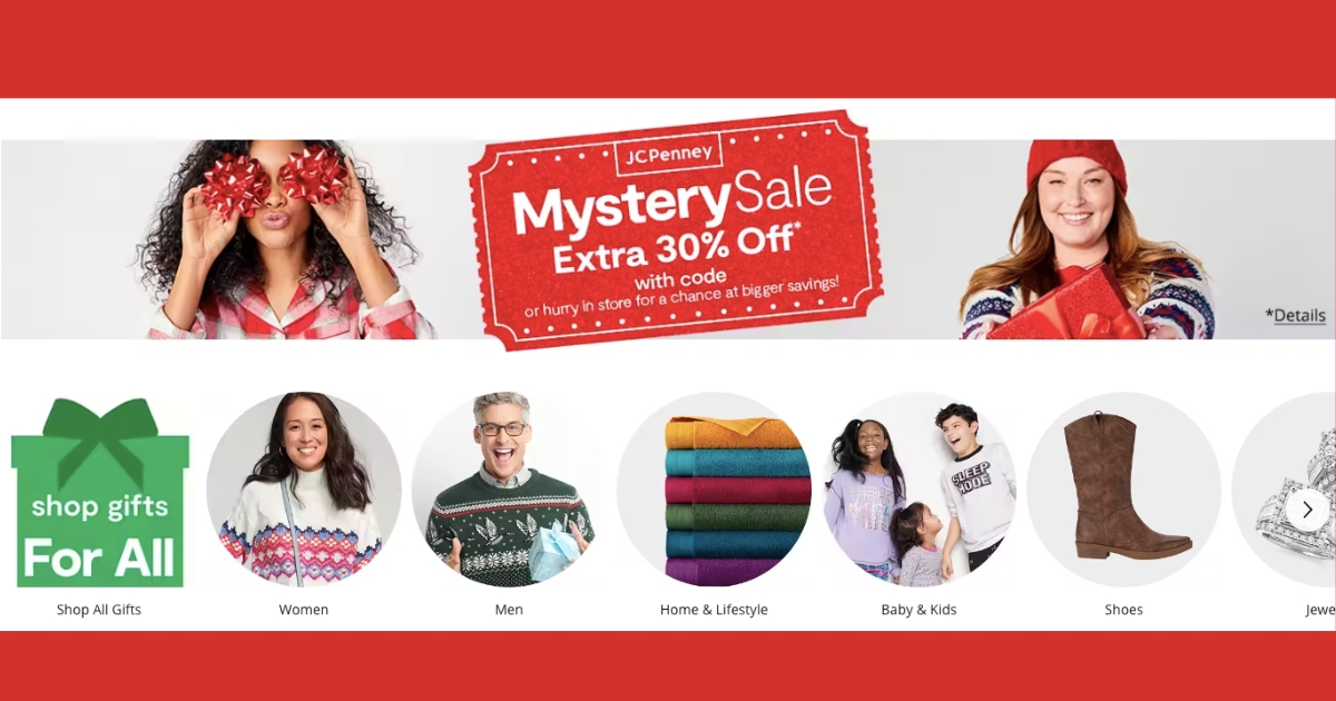 JCPenney 30 Off Sitewide & Up to 50 Off InStore Only The Freebie