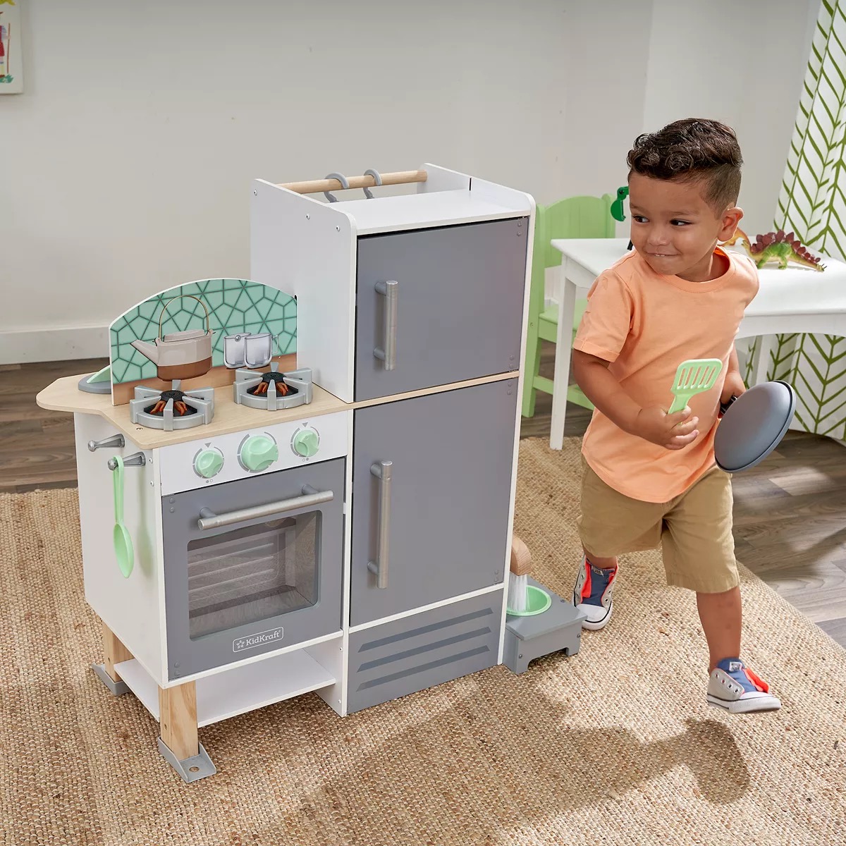 KidKraft 2-in-1 Kitchen and Laundry Playset