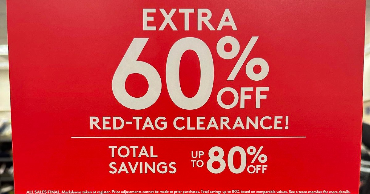 Nordstrom Rack Clear the Rack has started! Score an EXTRA 60% off red tag  clearance! This sale goes through January 2nd! Post pics if…