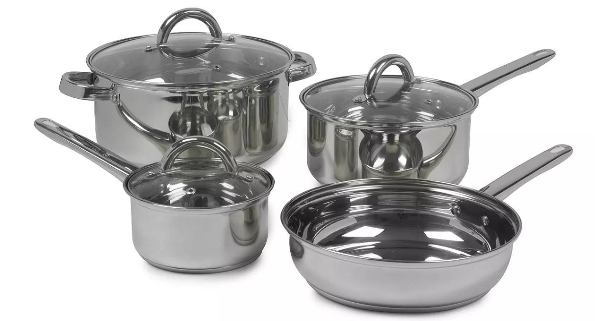 Macy’s Sedona 7Piece Stainless Steel Cookware Set Only 19.99 (Reg