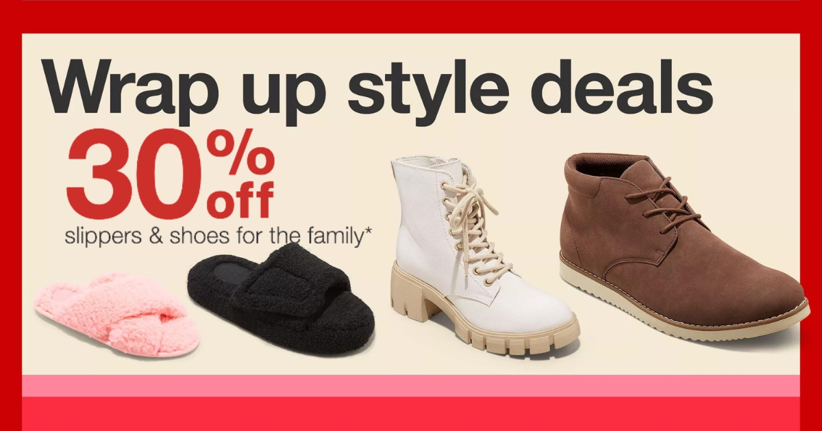 Target 30 Off Shoes & Slippers for the Family The Freebie Guy®