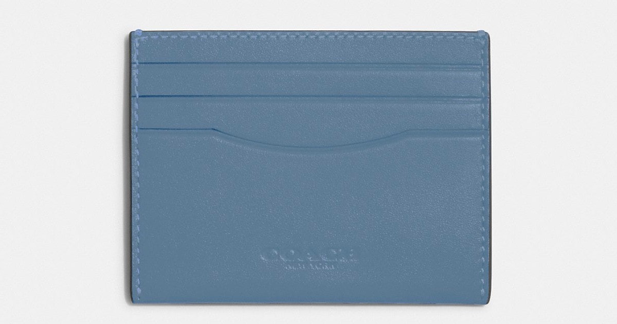 coach slim id card case