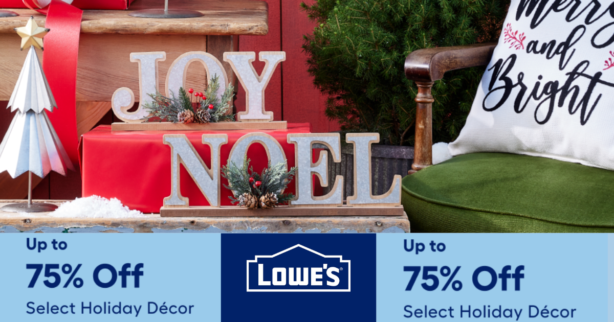 Lowe's 75 Off Christmas Clearance Online Trees, Decor, Lights and SO
