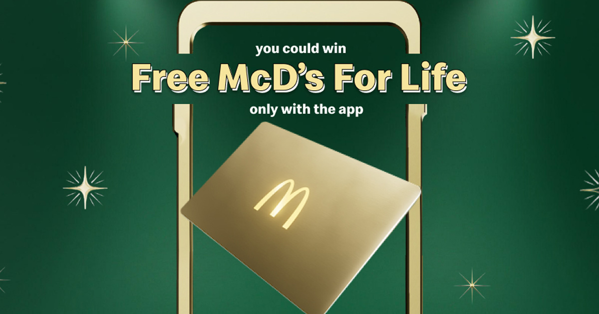 McDonald's for Life Appstakes - The Freebie Guy®