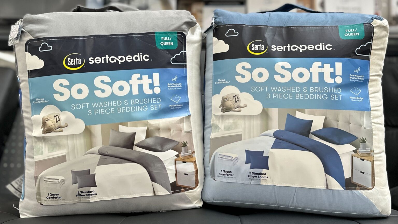 Walmart - Serta So Soft 3-Piece Reversible Comforter Sets Only $18