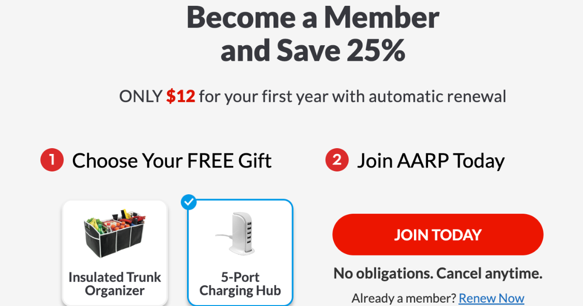 AARP Membership, Only 12 For the Year + Free Gift Score TONS of