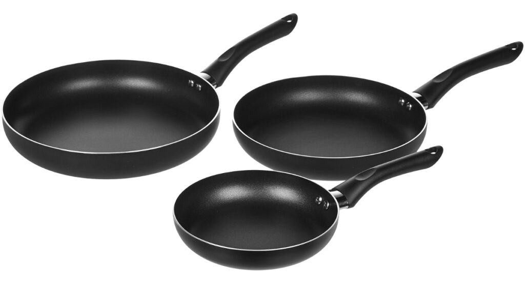 Amazon Basics Piece Non Stick Frying Pan Set Reg e