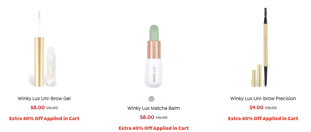 Beauty Brands Clearance Winky Lux