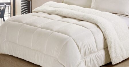 Cathay Home Sherpa Comforter Set