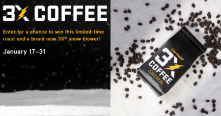 Cub Cadet X Coffee Sweepstakes