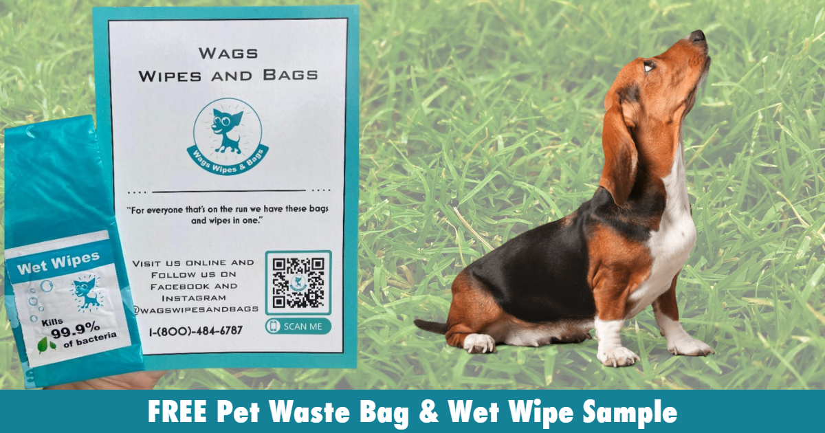 FREE Pet Waste Bag Wet Wipe Sample
