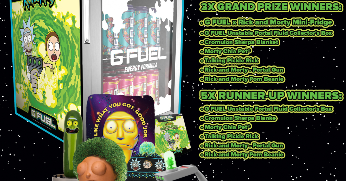 GFuel Rick Morty Giveaway