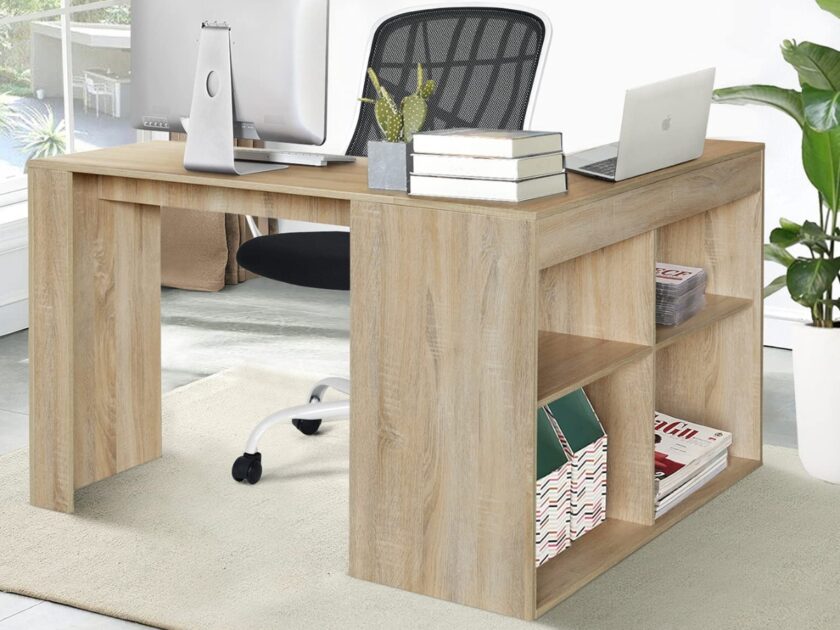HouseinBox L Shaped Wood Computer Desk