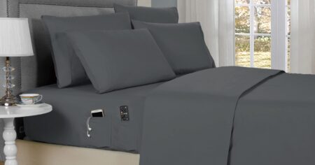 Kathy Ireland Gray Smart Sheet Set