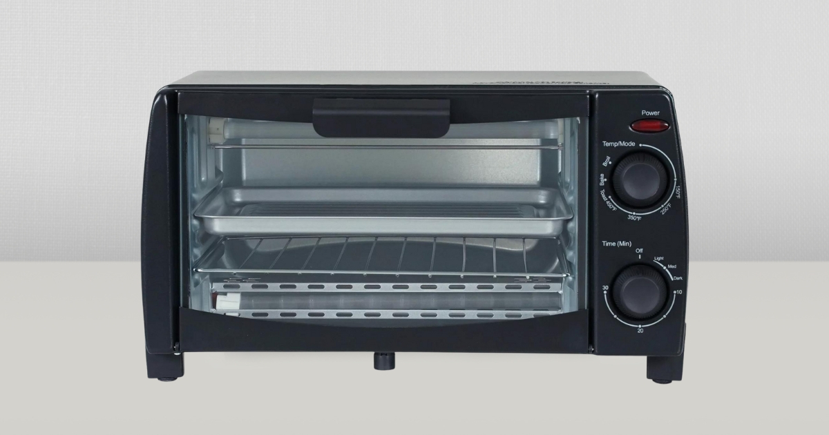 Walmart Mainstays 4Slice Toaster Oven Only 19.96 (Reg. 43) The Freebie Guy®