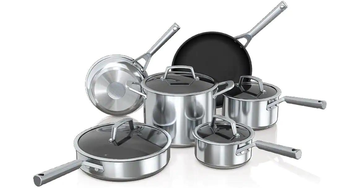 Ninja Foodi NeverStick Stainless Piece Cookware Set