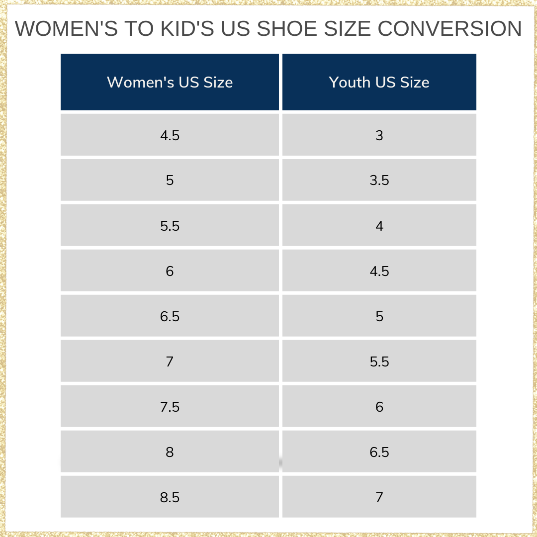 Kids Sizes To Women s Shoe Sizes Conversion Youth To 44 OFF
