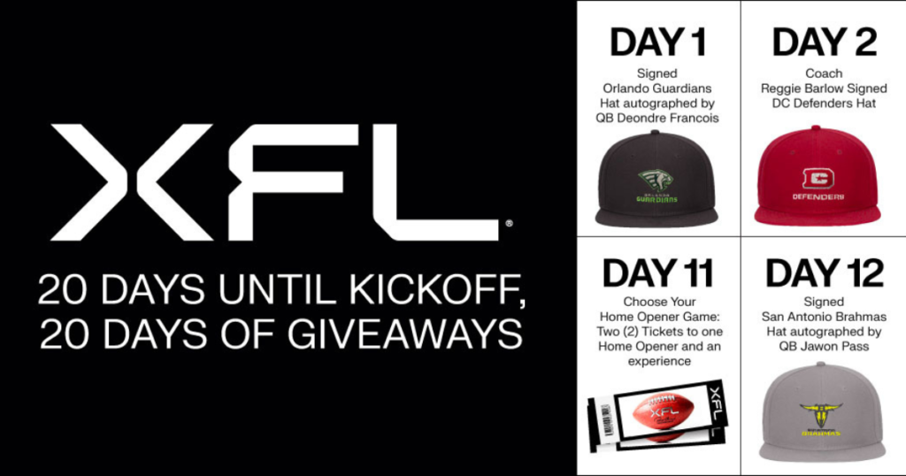 XFL Twenty Day Sweepstakes