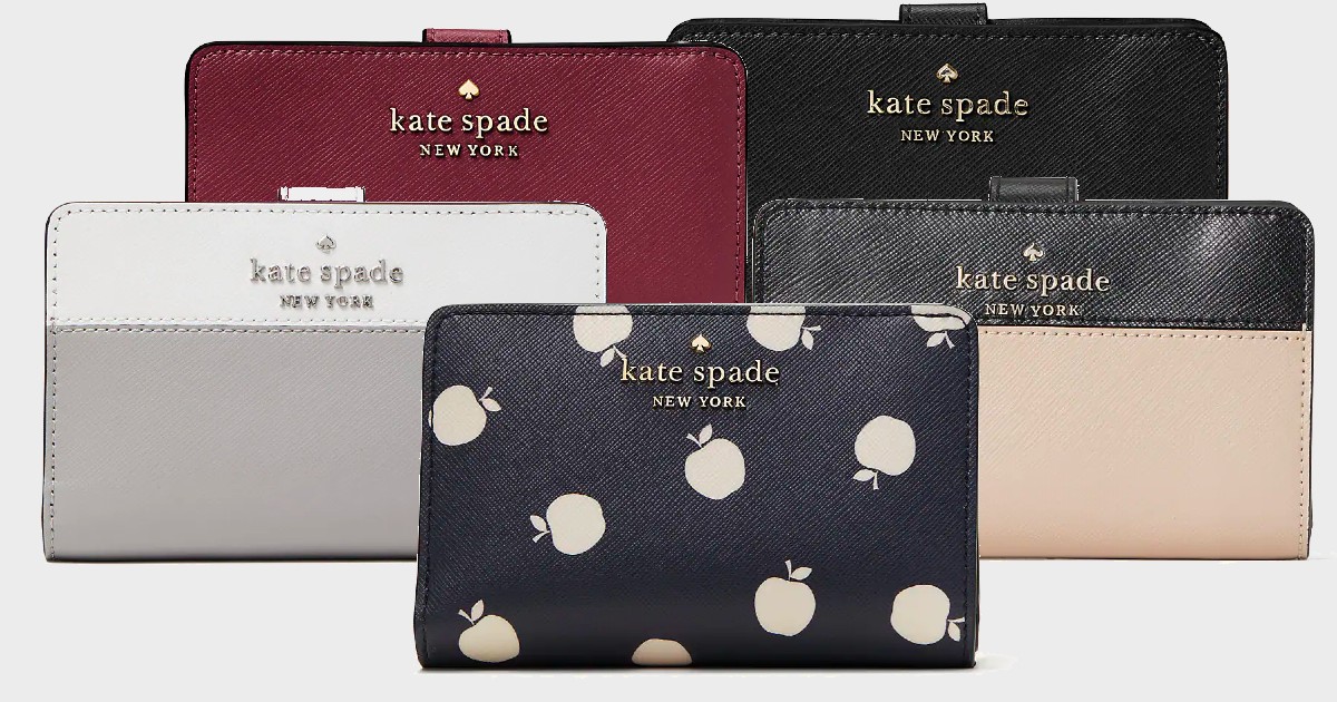 Kate Spade - Today Only: Staci Medium Compartment Bi Fold Wallet Only $45  (Reg. $189) - The Freebie Guy®