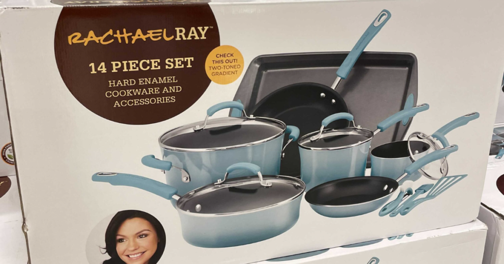 Macy's Rachael Ray 14Piece Nonstick Cookware Set Now 67.99 Shipped