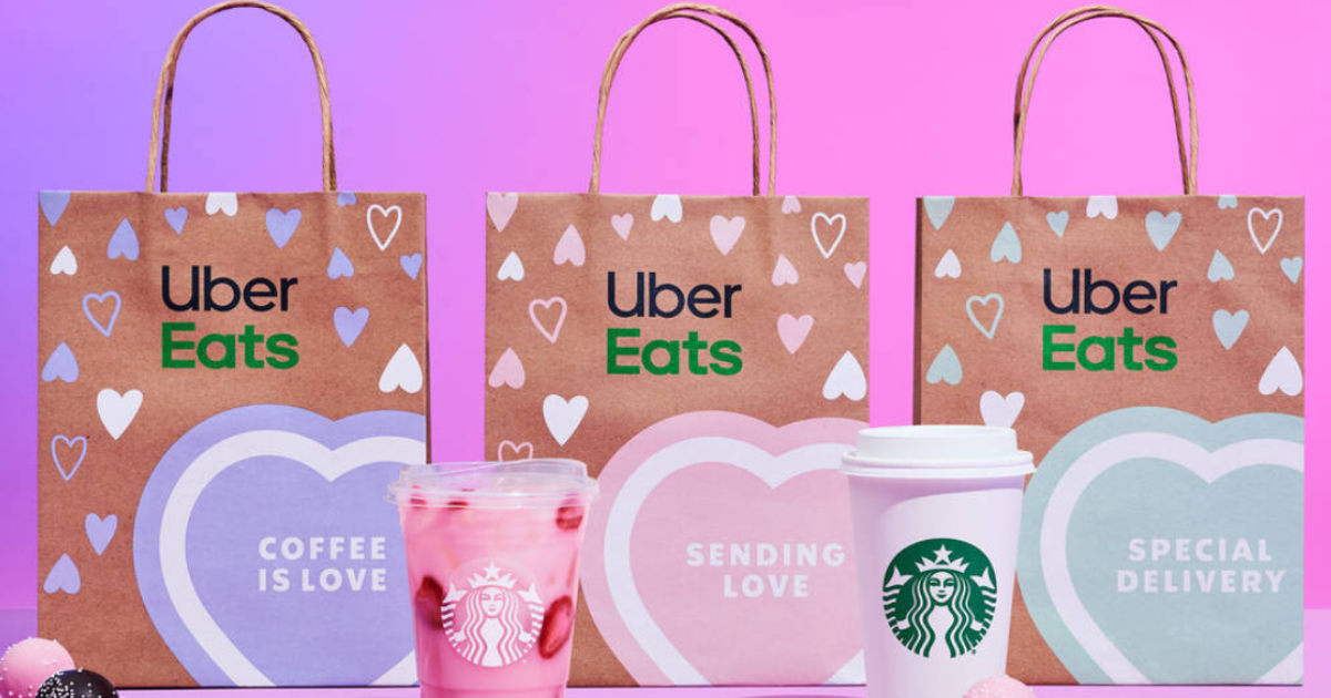 50 Off Starbucks with Uber Eats on Feb. 14th! The Freebie Guy® ️️️